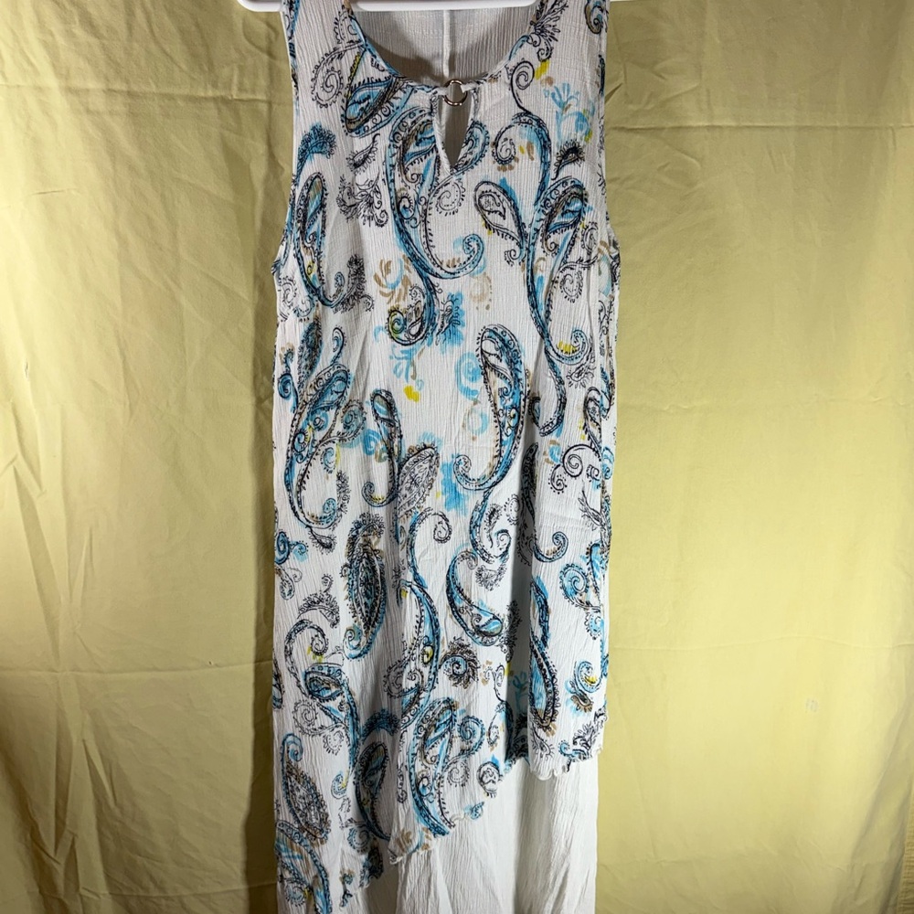 JM Collection Paisley Print Sleeveless Dress